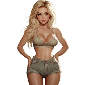 Beautiful Blonde Woman Vinyl Car Decal Sticker – Waterproof & UV-Resistant 8" Beautiful Blonde Woman Vinyl Car Decal Sticker – Waterproof & UV-Resistant 8"