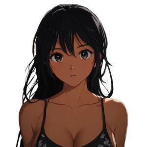 Anime Girlfriend Headshot Vinyl Car Decal Sticker – Waterproof & UV-Resistant 8"