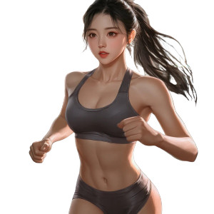 Running In Gym Vinyl Car Decal Sticker – Waterproof & UV-Resistant 8"