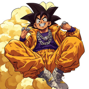 Thug Goku Vinyl Car Decal Sticker – Waterproof & UV-Resistant 8"