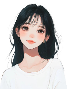 Anime Girl Smiling V6 Vinyl Car Decal Sticker – Waterproof & UV-Resistant 8"