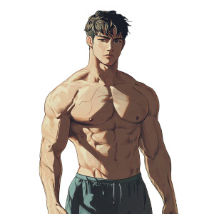 Washed-Up Muscle Man V2 Vinyl Car Decal Sticker – Waterproof & UV-Resistant 8"