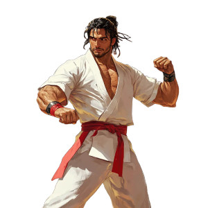 Martial Arts Pizza Guy V2 Vinyl Car Decal Sticker – Waterproof & UV-Resistant 8"