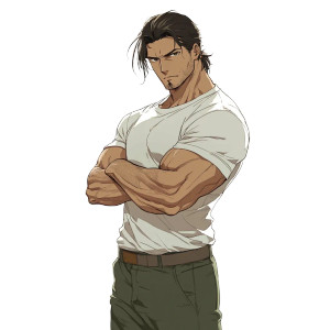 Yakuza Styled Man Vinyl Car Decal Sticker – Waterproof & UV-Resistant 8"