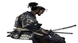 Black Male Warrior Vinyl Car Decal Sticker – Waterproof & UV-Resistant 8"