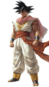 Goku In Saudi Attire Vinyl Car Decal Sticker – Waterproof & UV-Resistant 8"