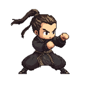 Chibi Martial Artist Vinyl Car Decal Sticker – Waterproof & UV-Resistant 8" Chibi Martial Artist Vinyl Car Decal Sticker – Waterproof & UV-Resistant 8"