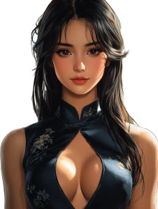 Anime Girl Cheongsam Vinyl Car Decal Sticker – Waterproof & UV-Resistant 8" Anime Girl Cheongsam Vinyl Car Decal Sticker – Waterproof & UV-Resistant 8"