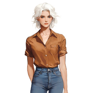 French Woman Painting Vinyl Car Decal Sticker – Waterproof & UV-Resistant 8"