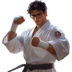 Karate Fighter V2 Vinyl Car Decal Sticker – Waterproof & UV-Resistant 8"