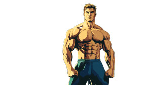 American Bodybuilder Gym Vinyl Car Decal Sticker – Waterproof & UV-Resistant 8"