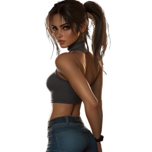 Lara Croft Portrait Vinyl Car Decal Sticker – Waterproof & UV-Resistant 8" Lara Croft Portrait Vinyl Car Decal Sticker – Waterproof & UV-Resistant 8"