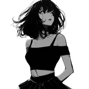 Anime Girl Pose V20 Vinyl Car Decal Sticker – Waterproof & UV-Resistant 8"