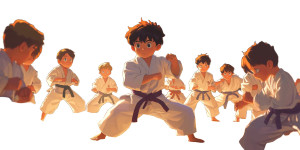 Kids Judo Class Vinyl Car Decal Sticker – Waterproof & UV-Resistant 8"