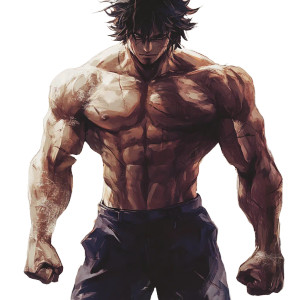 Jacked Anime Character V2 Vinyl Car Decal Sticker – Waterproof & UV-Resistant 8"