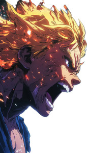 Angry Ken Yelling V3 Vinyl Car Decal Sticker – Waterproof & UV-Resistant 8"