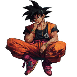 Gangsta Goku Vinyl Car Decal Sticker – Waterproof & UV-Resistant 8" Gangsta Goku Vinyl Car Decal Sticker – Waterproof & UV-Resistant 8"
