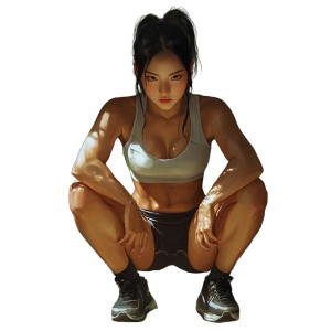 Chinese Girl Squats Vinyl Car Decal Sticker – Waterproof & UV-Resistant 8" Chinese Girl Squats Vinyl Car Decal Sticker – Waterproof & UV-Resistant 8"