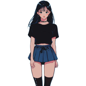 90S Anime Girl V25 Vinyl Car Decal Sticker – Waterproof & UV-Resistant 8" 90S Anime Girl V25 Vinyl Car Decal Sticker – Waterproof & UV-Resistant 8"