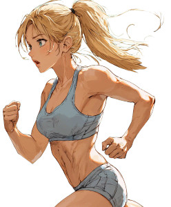 Running Blonde Girl Vinyl Car Decal Sticker – Waterproof & UV-Resistant 8" Running Blonde Girl Vinyl Car Decal Sticker – Waterproof & UV-Resistant 8"