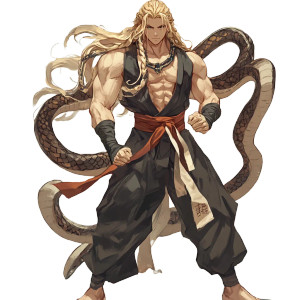 Snake Style Monk Vinyl Car Decal Sticker – Waterproof & UV-Resistant 8"