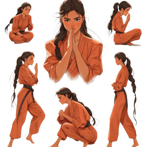 Expressive Girl Character Vinyl Car Decal Sticker – Waterproof & UV-Resistant 8"