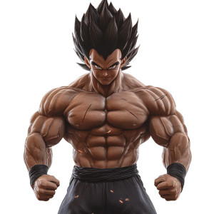 Vegeta Training V4 Vinyl Car Decal Sticker – Waterproof & UV-Resistant 8"