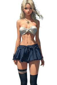 Tsunade Posing V2 Vinyl Car Decal Sticker – Waterproof & UV-Resistant 8"