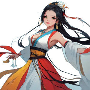 Ancient Chinese Dancer Vinyl Car Decal Sticker – Waterproof & UV-Resistant 8" Ancient Chinese Dancer Vinyl Car Decal Sticker – Waterproof & UV-Resistant 8"