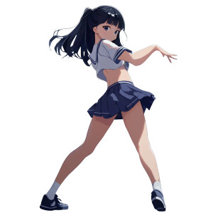 Anime Girl Pose Vinyl Car Decal Sticker – Waterproof & UV-Resistant 8" Anime Girl Pose Vinyl Car Decal Sticker – Waterproof & UV-Resistant 8"