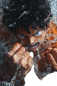 Luffy Fighting Vinyl Car Decal Sticker – Waterproof & UV-Resistant 8" Luffy Fighting Vinyl Car Decal Sticker – Waterproof & UV-Resistant 8"