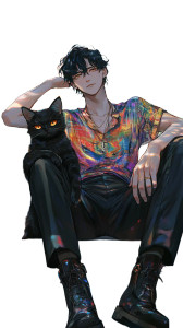 Anime Coastal Leap Vinyl Car Decal Sticker – Waterproof & UV-Resistant 8"