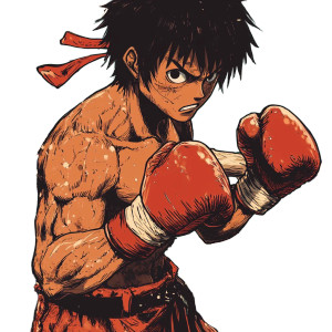 Muay Thai Anime Vinyl Car Decal Sticker – Waterproof & UV-Resistant 8" Muay Thai Anime Vinyl Car Decal Sticker – Waterproof & UV-Resistant 8"