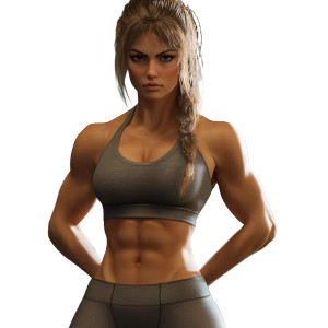 Muscly Gym Woman Vinyl Car Decal Sticker – Waterproof & UV-Resistant 8" Muscly Gym Woman Vinyl Car Decal Sticker – Waterproof & UV-Resistant 8"