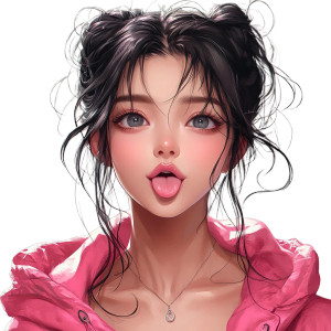 Cute Anime Girl V36 Vinyl Car Decal Sticker – Waterproof & UV-Resistant 8"