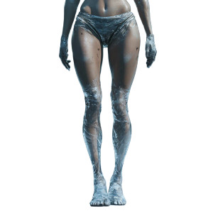 Ice Legs Fantasy Vinyl Car Decal Sticker – Waterproof & UV-Resistant 8"