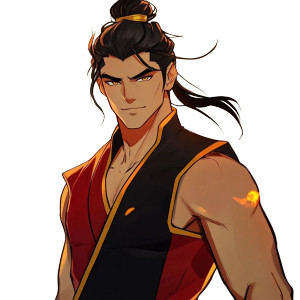 Confident Firebender Vinyl Car Decal Sticker – Waterproof & UV-Resistant 8" Confident Firebender Vinyl Car Decal Sticker – Waterproof & UV-Resistant 8"