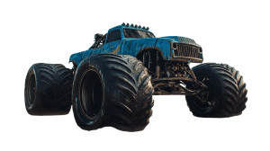 Monster Truck Megadolon Vinyl Car Decal Sticker – Waterproof & UV-Resistant 8"
