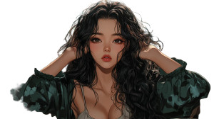 Korean-Style Comics Girl Vinyl Car Decal Sticker – Waterproof & UV-Resistant 8" Korean-Style Comics Girl Vinyl Car Decal Sticker – Waterproof & UV-Resistant 8"