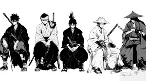 Cool Swordsmen Manga Vinyl Car Decal Sticker – Waterproof & UV-Resistant 8"