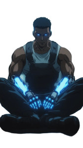 Cyborg Anime Man Vinyl Car Decal Sticker – Waterproof & UV-Resistant 8" Cyborg Anime Man Vinyl Car Decal Sticker – Waterproof & UV-Resistant 8"
