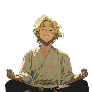 Blonde Meditating Man Vinyl Car Decal Sticker – Waterproof & UV-Resistant 8" Blonde Meditating Man Vinyl Car Decal Sticker – Waterproof & UV-Resistant 8"