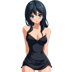 Shy Anime Girl Vinyl Car Decal Sticker – Waterproof & UV-Resistant 8" Shy Anime Girl Vinyl Car Decal Sticker – Waterproof & UV-Resistant 8"