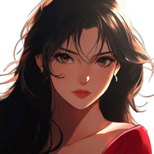 Serious Anime Beauty V2 Vinyl Car Decal Sticker – Waterproof & UV-Resistant 8"