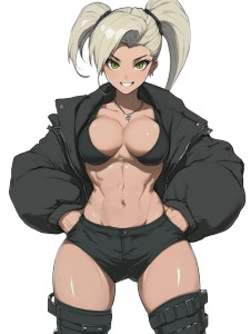 Muscular Anime Woman V12 Vinyl Car Decal Sticker – Waterproof & UV-Resistant 8" Muscular Anime Woman V12 Vinyl Car Decal Sticker – Waterproof & UV-Resistant 8"