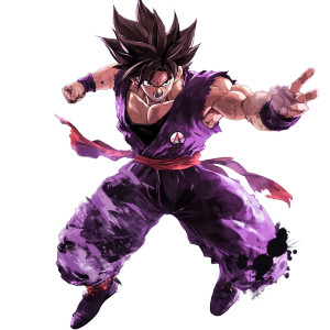 Purple Goku Fighter Vinyl Car Decal Sticker – Waterproof & UV-Resistant 8"