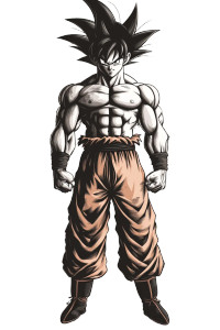 Goku Fighting Pose Vinyl Car Decal Sticker – Waterproof & UV-Resistant 8" Goku Fighting Pose Vinyl Car Decal Sticker – Waterproof & UV-Resistant 8"