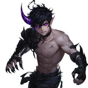 Chaotic Anime Warrior Vinyl Car Decal Sticker – Waterproof & UV-Resistant 8"