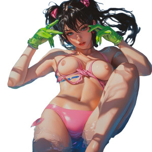 Juri Han Stretching V2 Vinyl Car Decal Sticker – Waterproof & UV-Resistant 8"