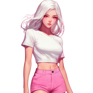 Anime Girl Portrait V10 Vinyl Car Decal Sticker – Waterproof & UV-Resistant 8" Anime Girl Portrait V10 Vinyl Car Decal Sticker – Waterproof & UV-Resistant 8"